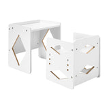 Montessori Weaning Table and Chair Set, White - view 1