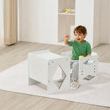Montessori Weaning Table and Chair Set, White - view 8