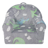 Grey kids glow in the dark plush chair