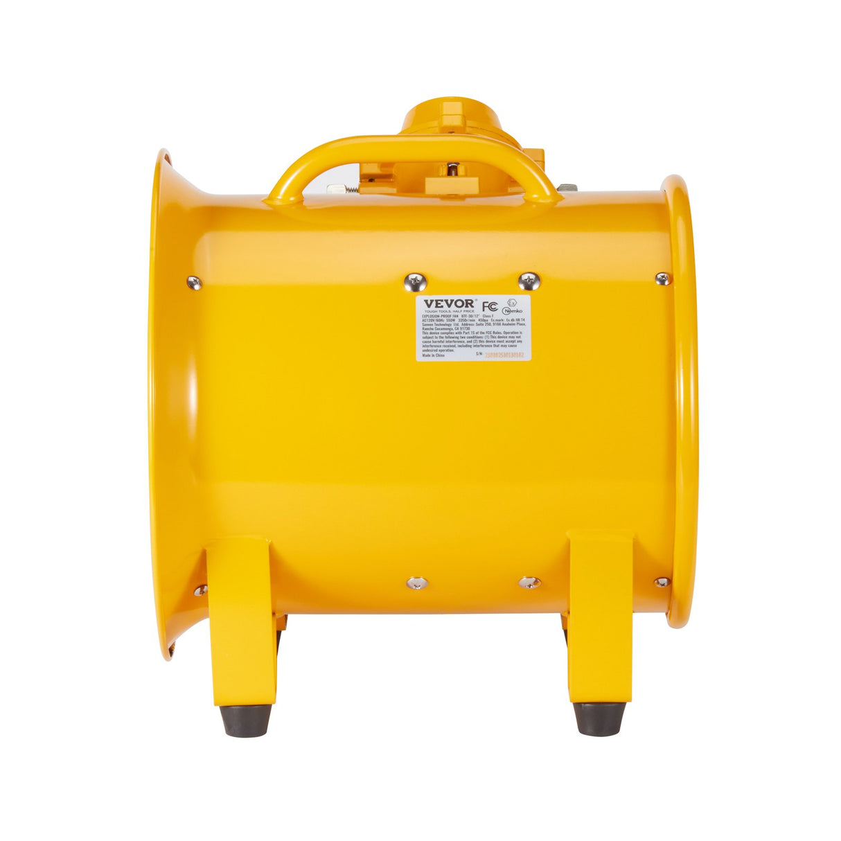 Portable ventilator blower dimensions