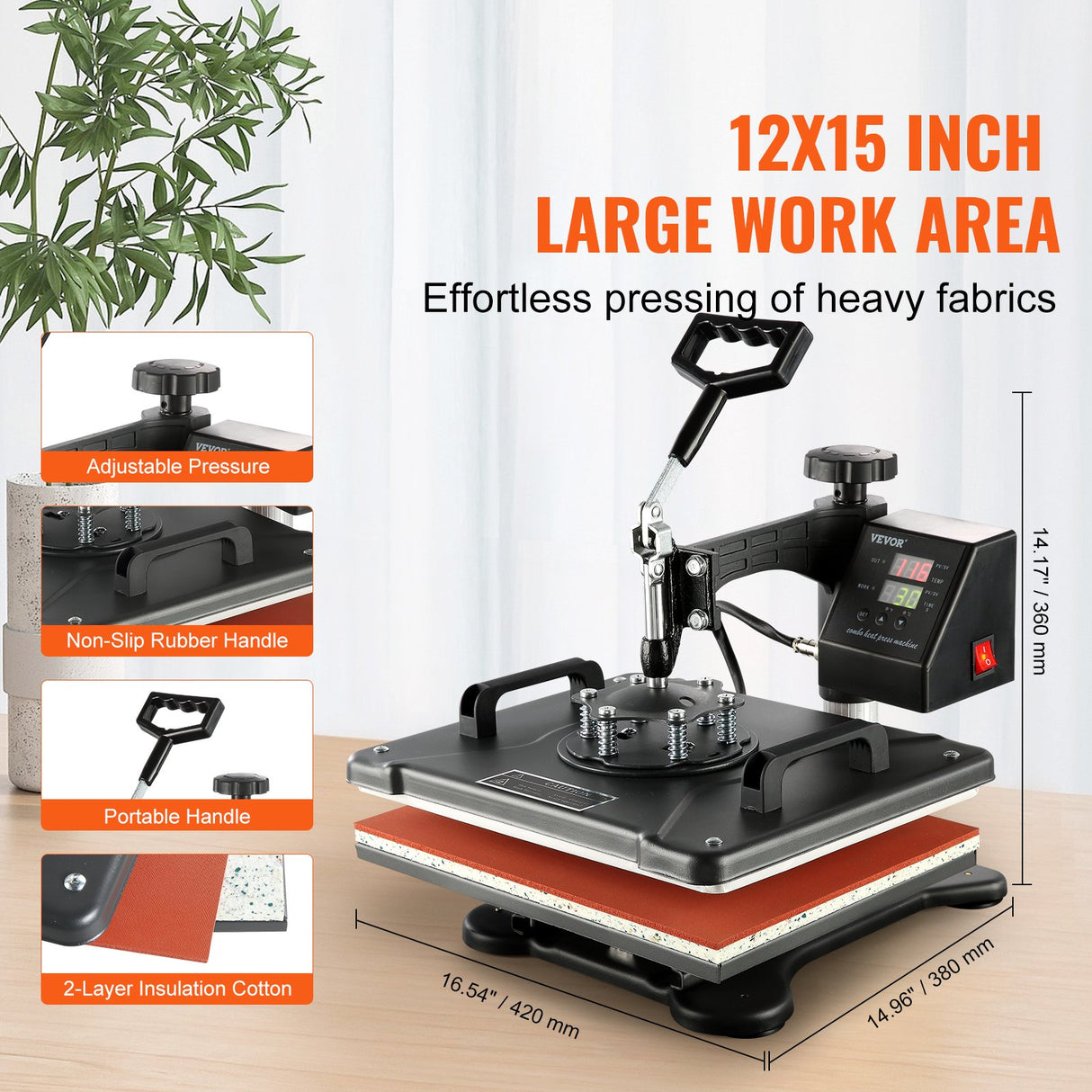 Mug press attachment fitted to the 8 in 1 sublimation heat press