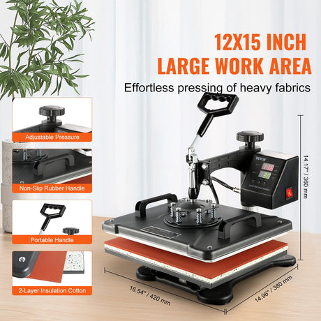 Mug press attachment fitted to the 8 in 1 sublimation heat press