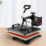Full set of 8 in 1 heat press attachments laid out together