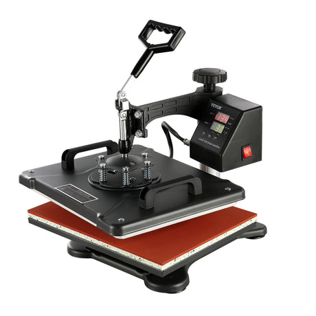 Adjustable spring plate and pressure knob on the heat press machine