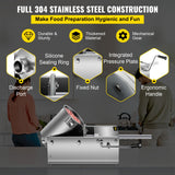 Dual speed fast and slow gear selection on the sausage stuffer crank