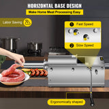 Five stainless steel filling tubes supplied with the sausage stuffer