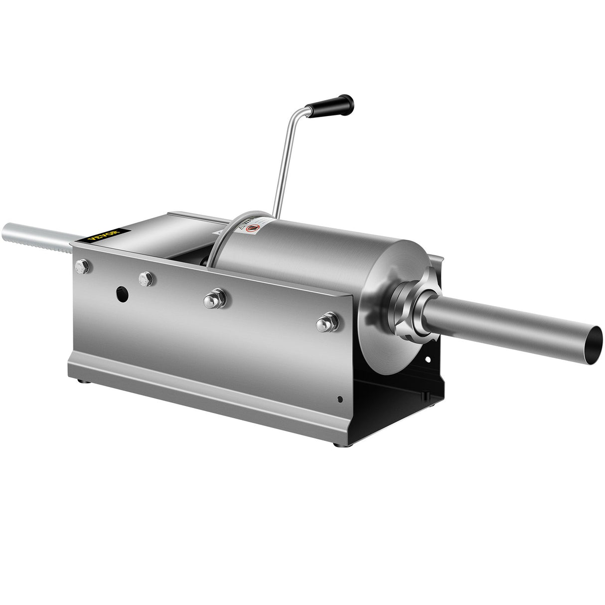 Ergonomic crank handle of the 3 L manual sausage stuffer