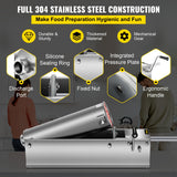 Dual speed fast and slow gear selection on the 7 L sausage stuffer