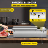 Five stainless steel filling tubes supplied with the 7 L sausage stuffer