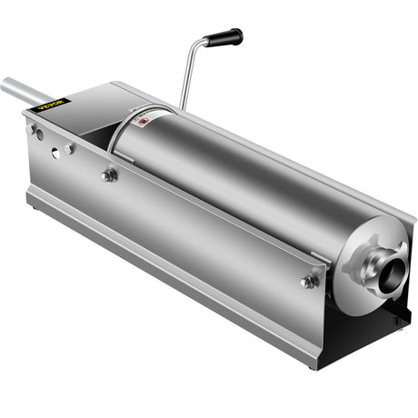 Ergonomic crank handle of the 7 L manual sausage stuffer