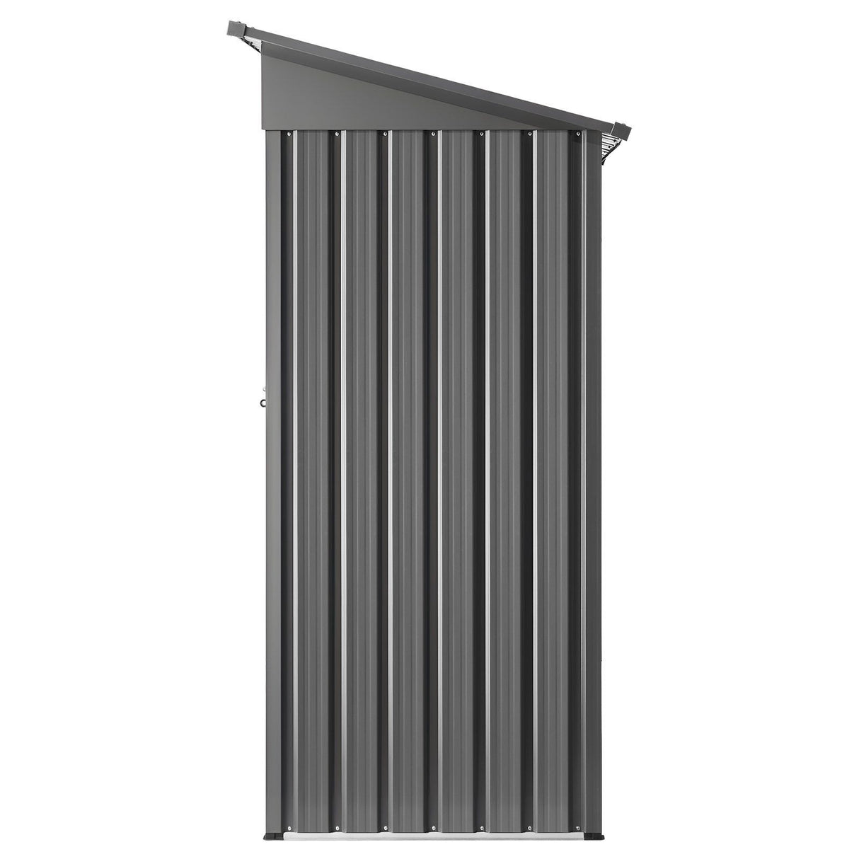Metal garden shed with lockable door and louvre vents, 153 x 88cm (view 9)