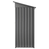 Metal garden shed with lockable door and louvre vents, 153 x 88cm (view 9)