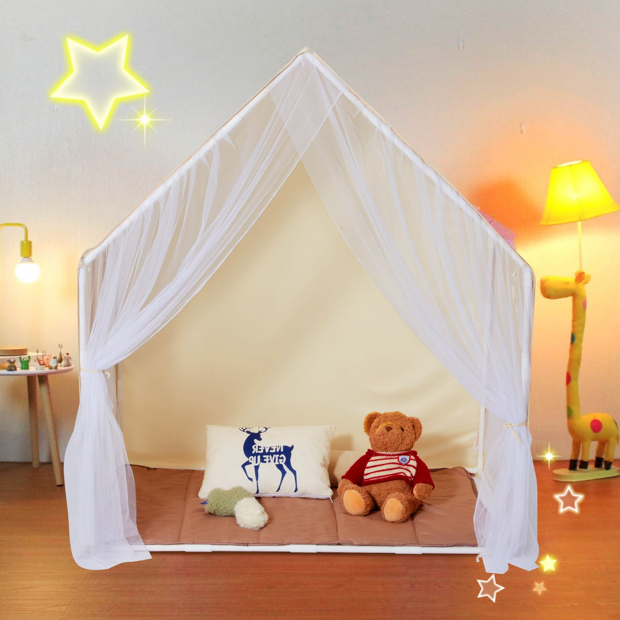 Fitzroy Kids Play Tent, Beige