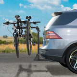 Kortrijk Folding Hitch Mount Bike Rack, 4 Bike, 150lbs, Black