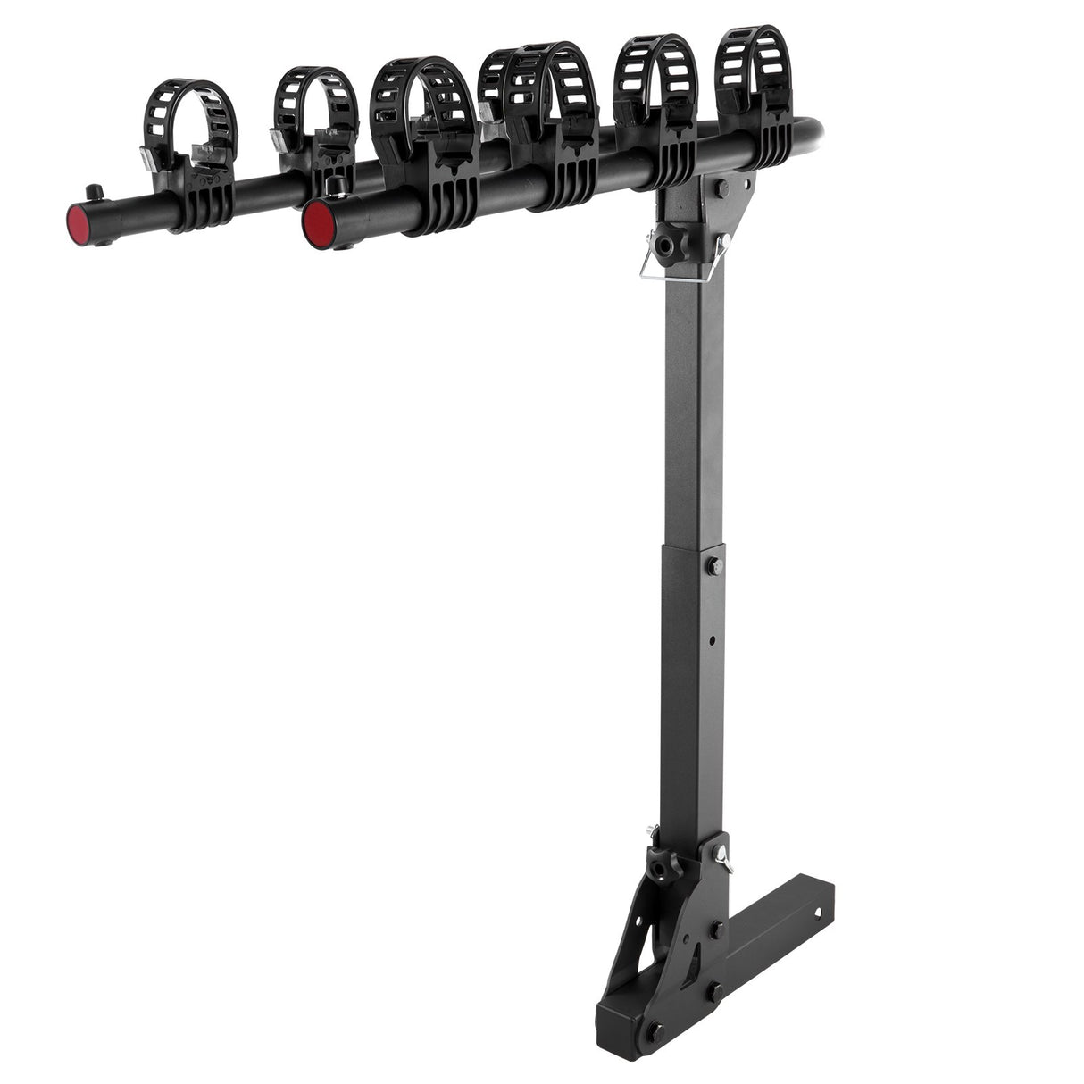 Kortrijk Folding Hitch Mount Bike Rack, 4 Bike, 150lbs, Black
