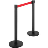 Black stanchion set dimensions