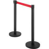Six piece black stanchion set contents