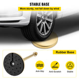 Gold stanchion base close up