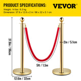 Velvet rope hook attachment