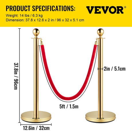 Velvet rope hook attachment