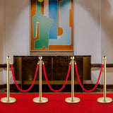 Gold stanchion set in a venue