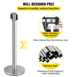 Retractable belt with hook end