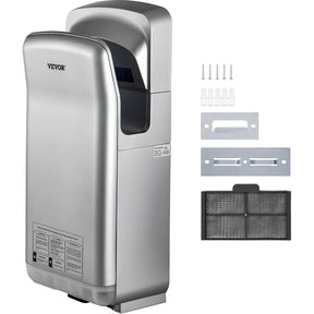 Automatic jet blade hand dryer, silver