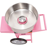 Dimension diagram of the commercial cotton candy machine with cart