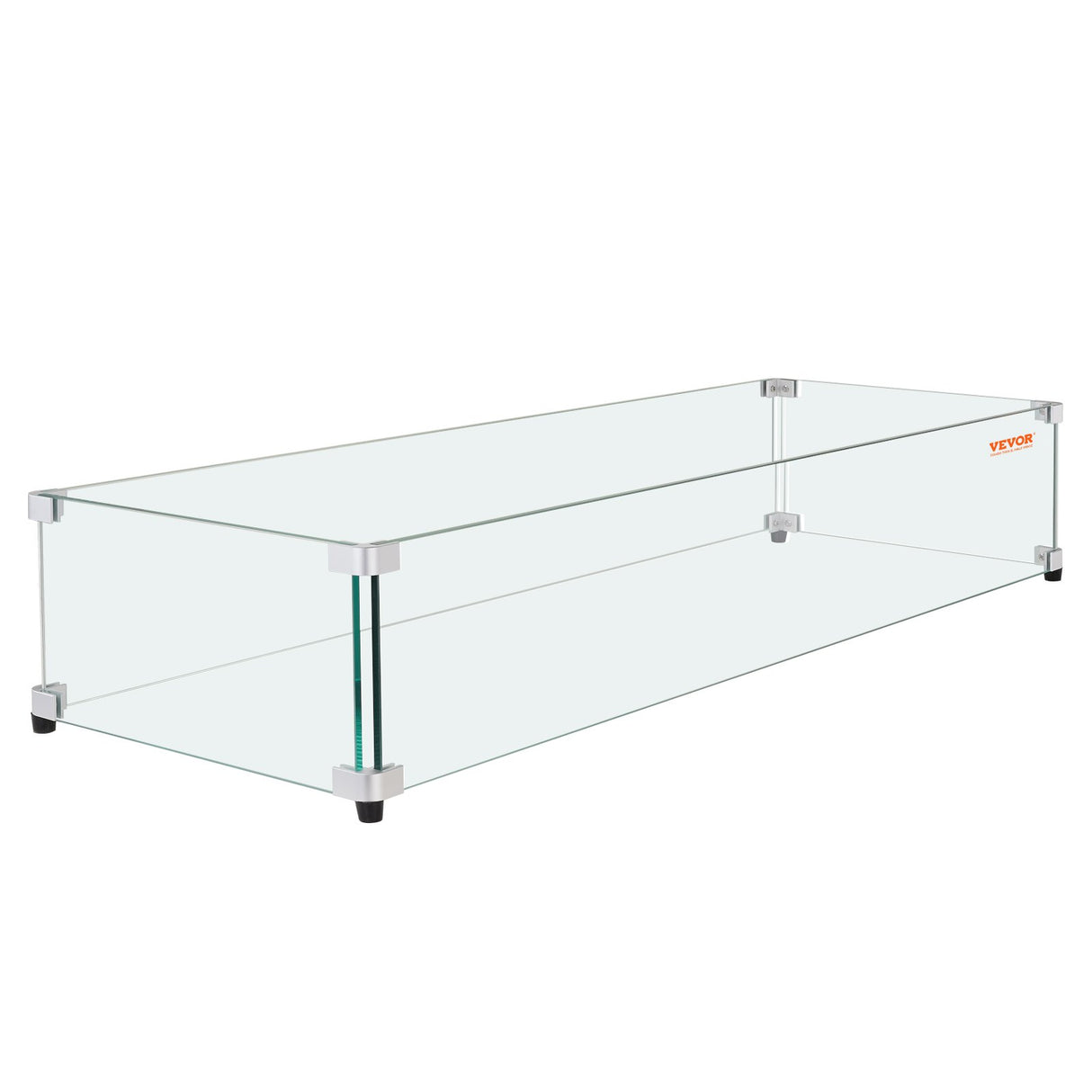 Tempered Glass Wind Guard for Fire Pits