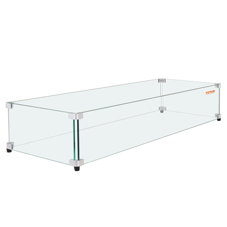 Tempered Glass Wind Guard for Fire Pits