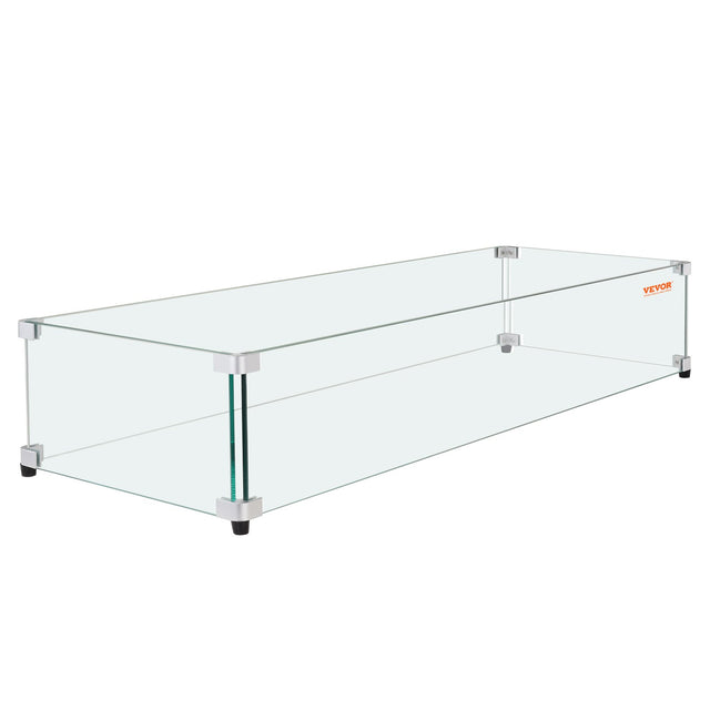 Tempered Glass Wind Guard for Fire Pits