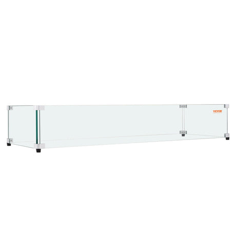 Tempered Glass Wind Guard for Fire Pits
