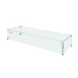 Tempered Glass Wind Guard for Fire Pits