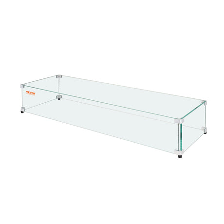 Tempered Glass Wind Guard for Fire Pits