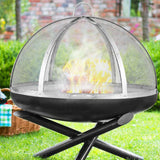 40" Stainless Steel Firepit Spark Screen Lid