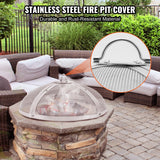 40-Inch Round Heavy-Duty Fire Pit Spark Screen