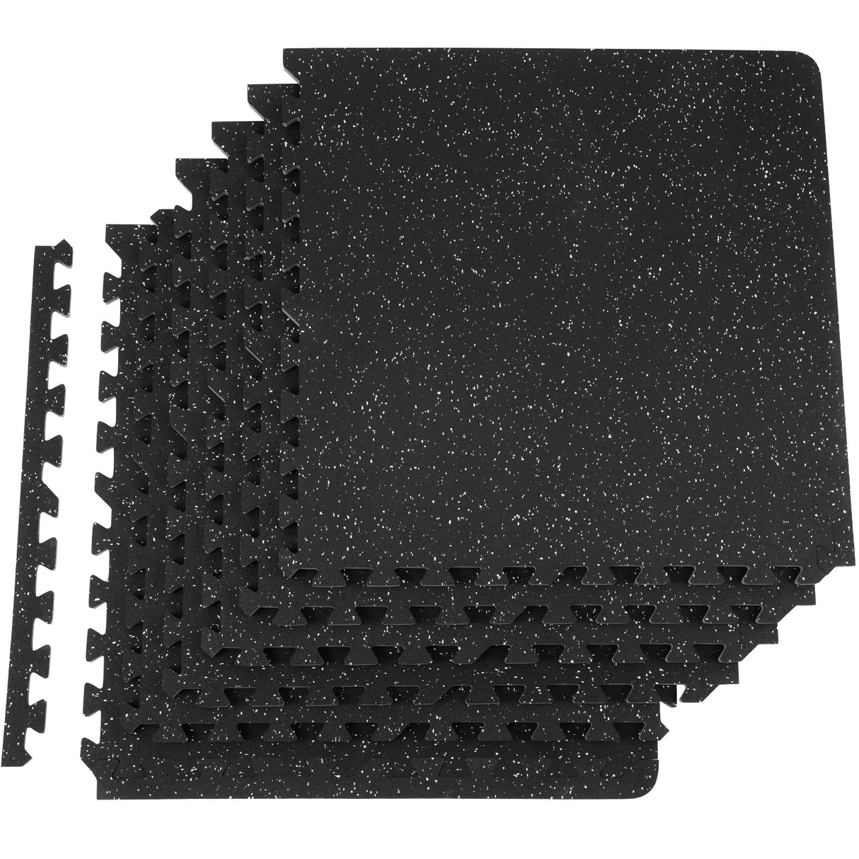 Almonaster black gym floor mats with a rubber top