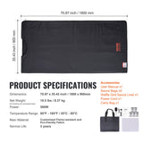 Far infrared sauna blanket, 180x80cm with carry bag