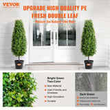 VEVOR 91cm artificial boxwood ball topiary full view showing round clipped form — Allure Home Collections