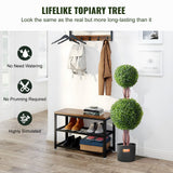VEVOR 91cm artificial boxwood topiary tree full view showing round form — Allure Home Collections