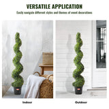 Artificial boxwood topiary tree outdoor garden placement — Allure Home Collections