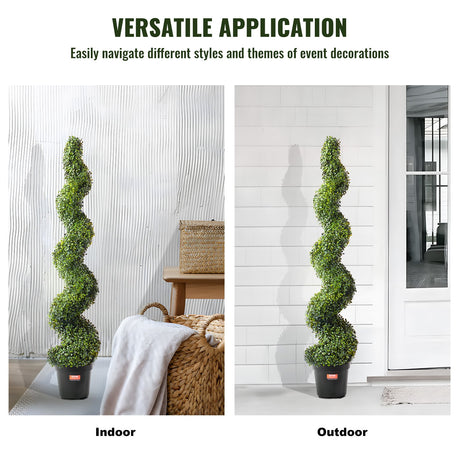 Artificial boxwood topiary tree outdoor garden placement — Allure Home Collections