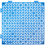 Oberalp Interlocking Drainage Floor Mat, 30x30cm, PVC, Blue, 50pcs