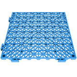 Oberalp Interlocking Drainage Floor Mat, 30x30cm, PVC, Blue, 50pcs