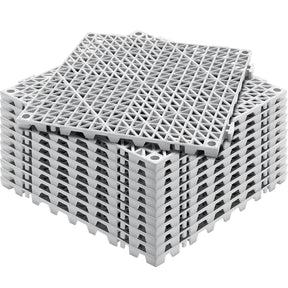 Segura grey PVC interlocking drainage mat tiles