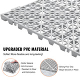 Segura Drainage Mat Tiles, 30 x 30cm, PVC, Grey, 12pcs