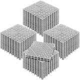 Gemmi Interlocking Drainage Floor Mat, 30x30cm, PVC, Grey, 50pcs
