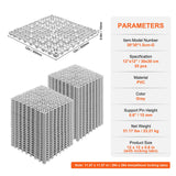 Segura Drainage Mat Tiles, 30 x 30cm, PVC, Grey, 55pcs