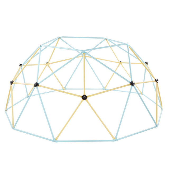 Geometric dome climber with basketball set and octopus net 305cm view 1
