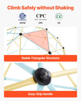 Geometric dome climber with basketball set and octopus net 305cm view 4